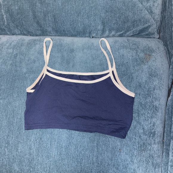 Blue Brooklyn New York Crop Top - Picture 2 of 2